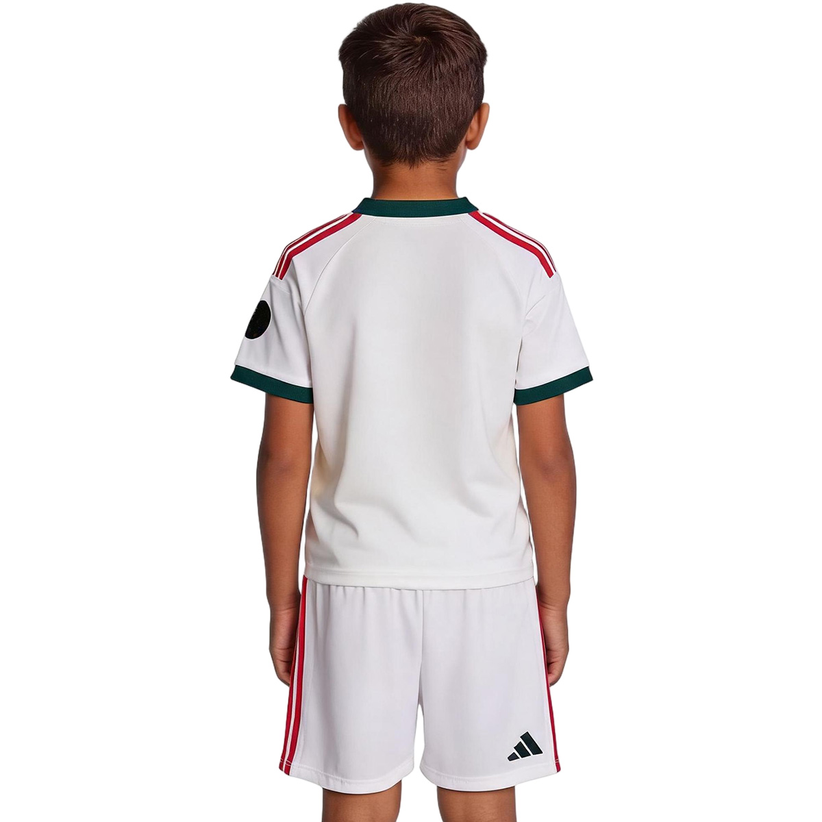 Kids Real Madrid Home Jersey Kit 2026/27 (back view)