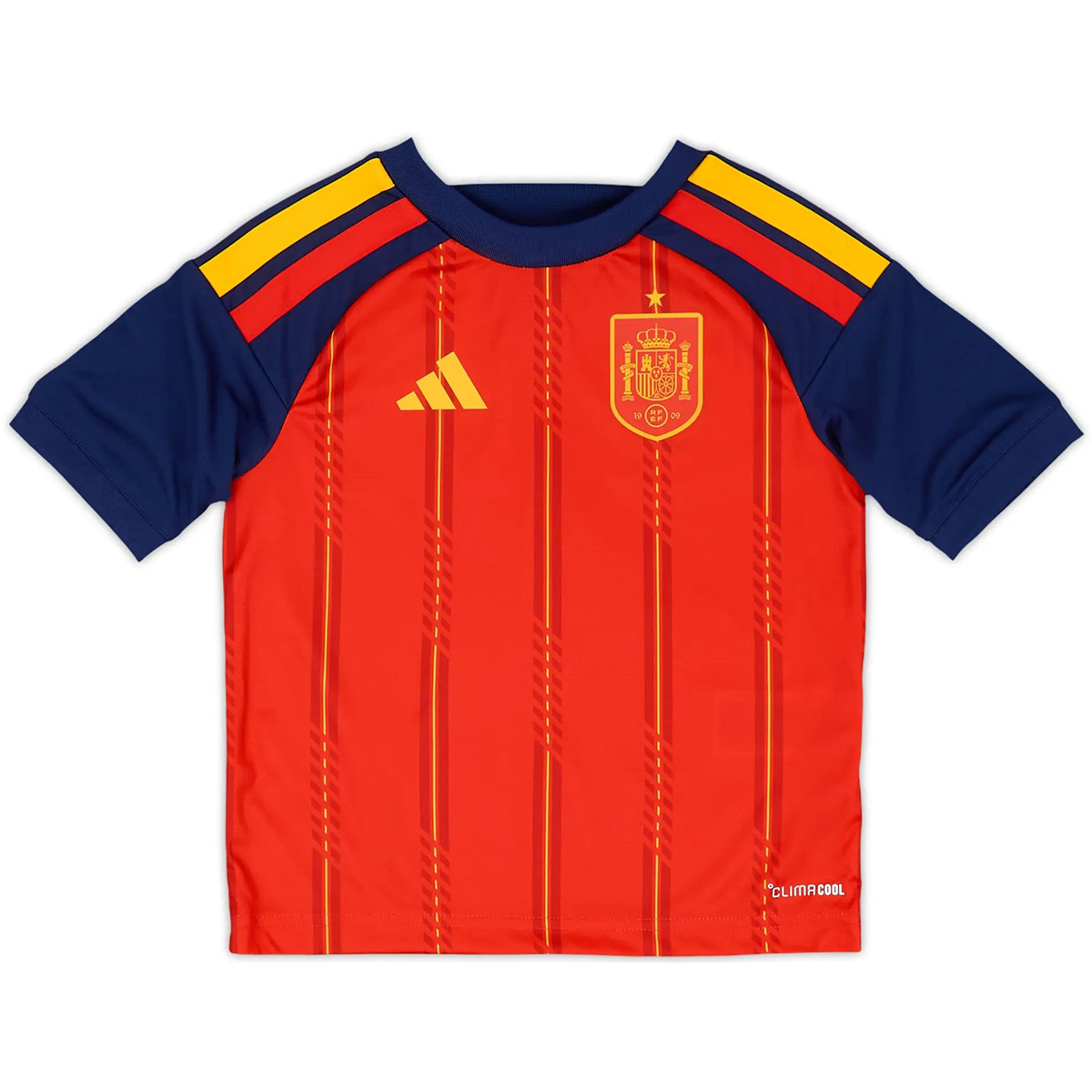 Kids Spain Home Jersey Full Kit World Cup 2026 (back view)