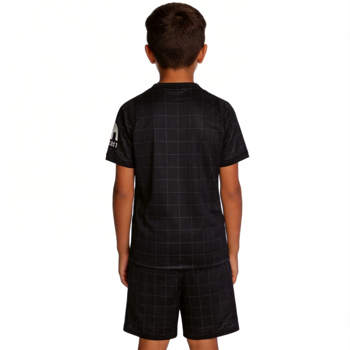 Kids Tottenham Hotspur Away Jersey Kit 2025/26 (back view)