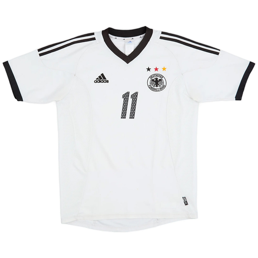 KLOSE #11 Retro Germany Home Jersey World Cup 2002 (back view)