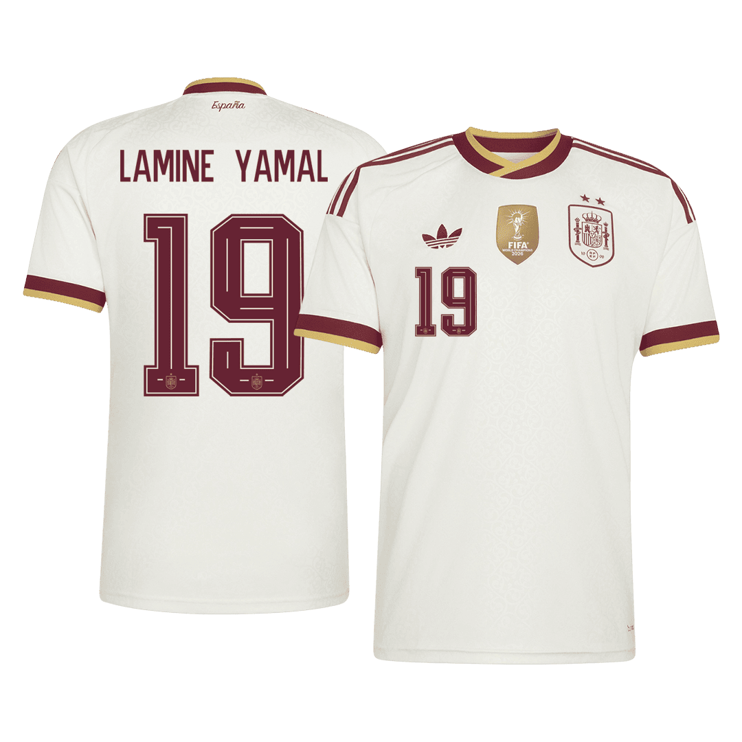 LAMINE YAMAL #19 Spain Away 2 Star Jersey World Cup 2026