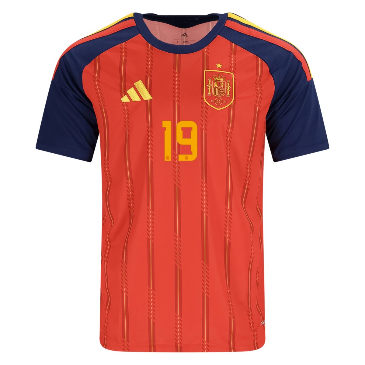 Lamine Yamal #19 Spain Home Jersey World Cup 2026 (back view)