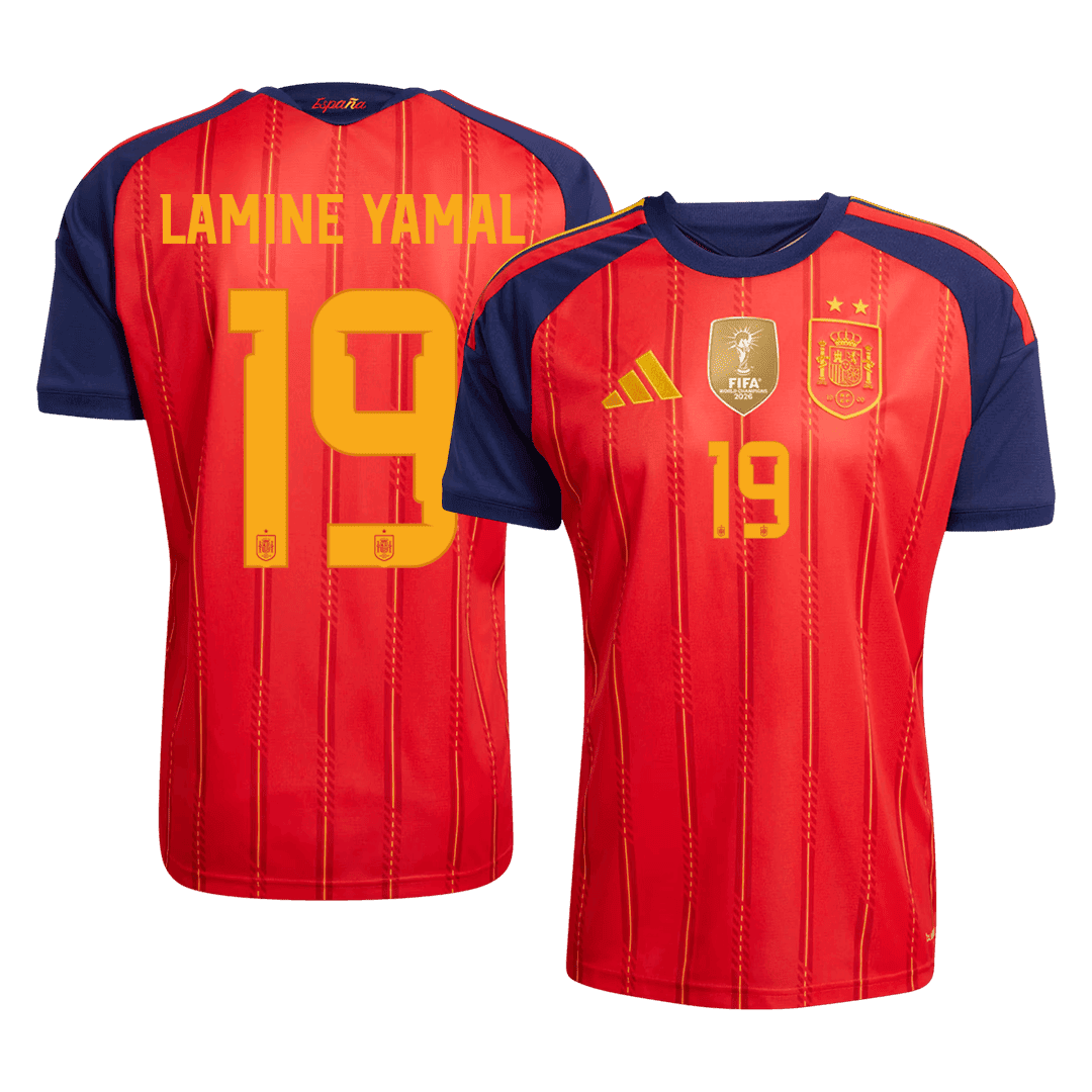 LAMINE YAMAL #19 Spain Home Winners 2 Star Jersey 2026