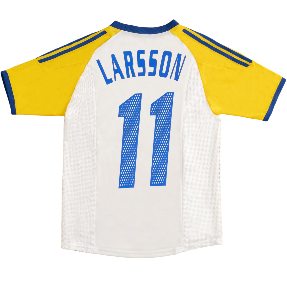 LARSSON #11 Retro Sweden Away Jersey World Cup 2002