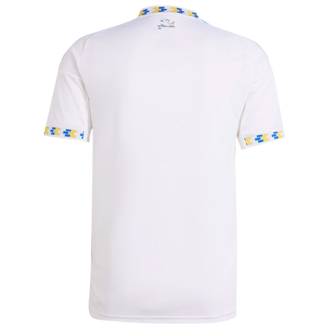 Leeds United Home Jersey 2024/25 (back view)