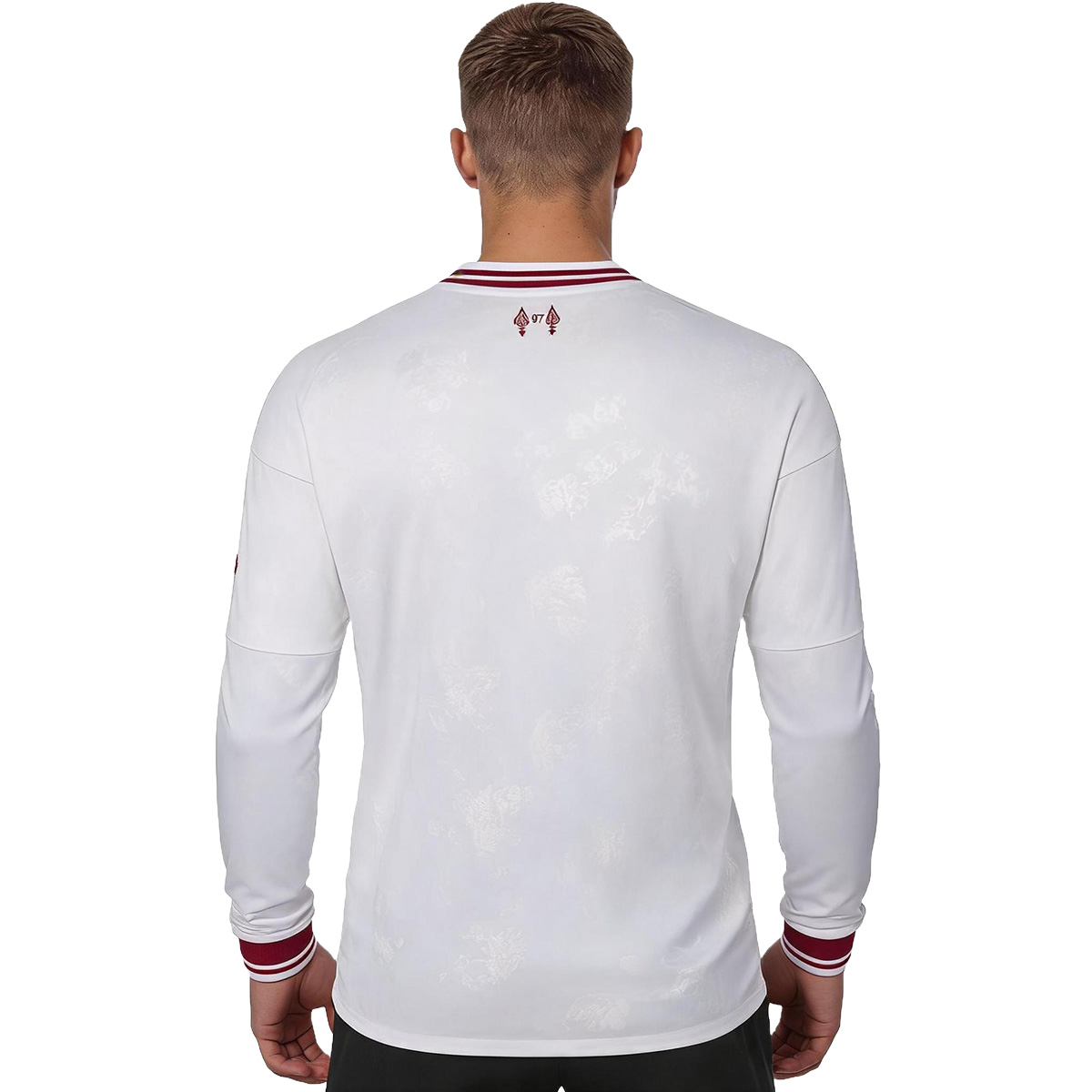 Liverpool Away Match Long Sleeve Jersey Player Version 2026/27 (back view)