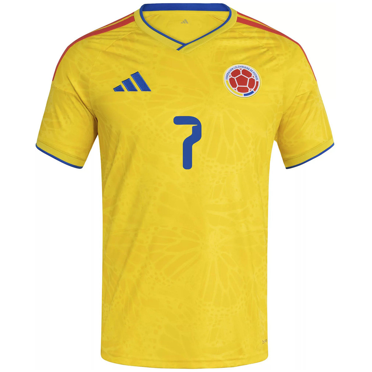 Luis Díaz #7 Colombia Home Jersey World Cup 2026 (back view)