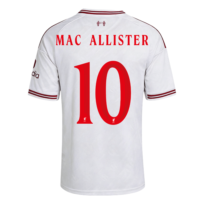 MAC ALLISTER #10 Liverpool Away Jersey 2026/27 - UCL Font