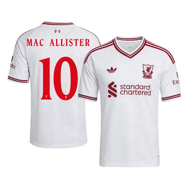 MAC ALLISTER #10 Liverpool Away Jersey 2026/27 - UCL Font (alternate view)