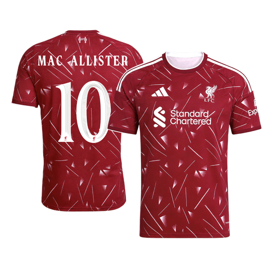 MAC ALLISTER #10 Liverpool Home Jersey 2026/27 - UCL Font (alternate view)