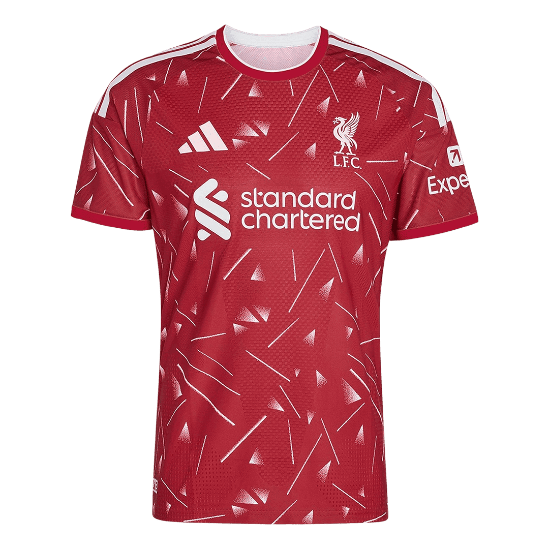 VIRGIL #4 Liverpool Home Match Jersey Player Version 2026/27 (back view)