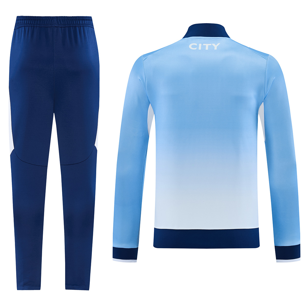 Manchester City Training Tracksuit Kit(Jacket+Pants) Blue 2026/27 (back view)