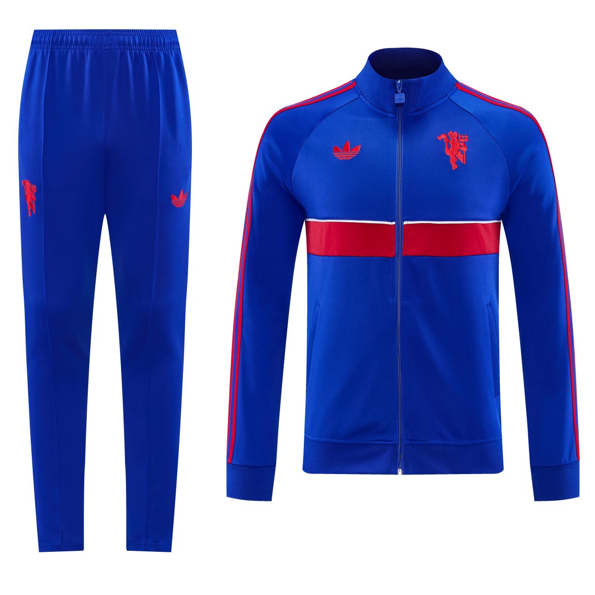 Manchester United Training Tracksuit Kit(Jacket+Pants) Blue 2026/27