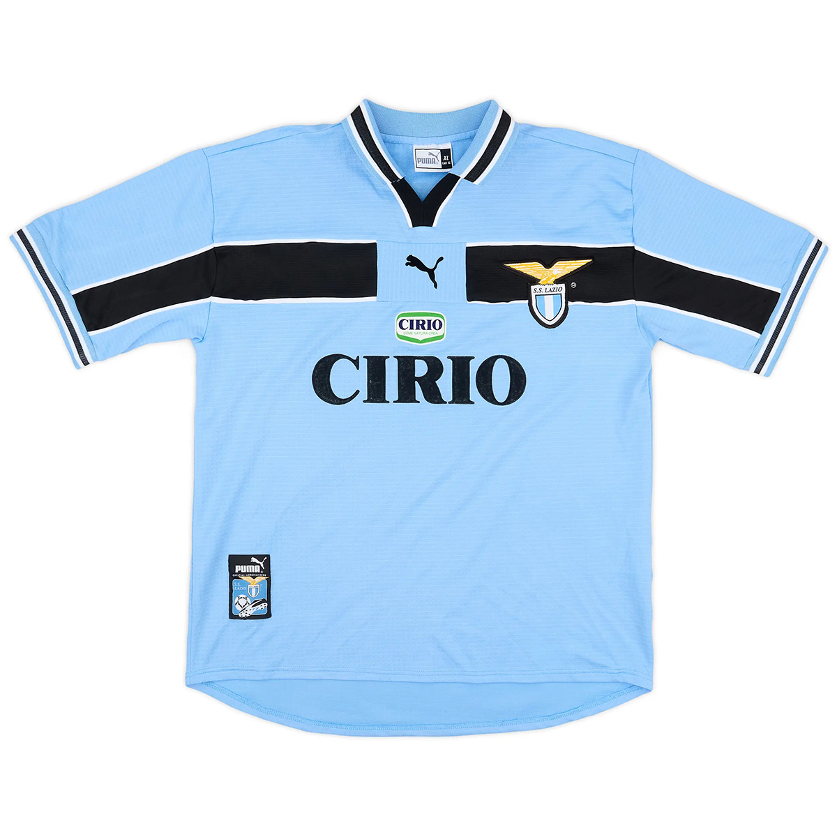 Mancini #10 Retro Lazio Home Jersey 1998/00 (back view)