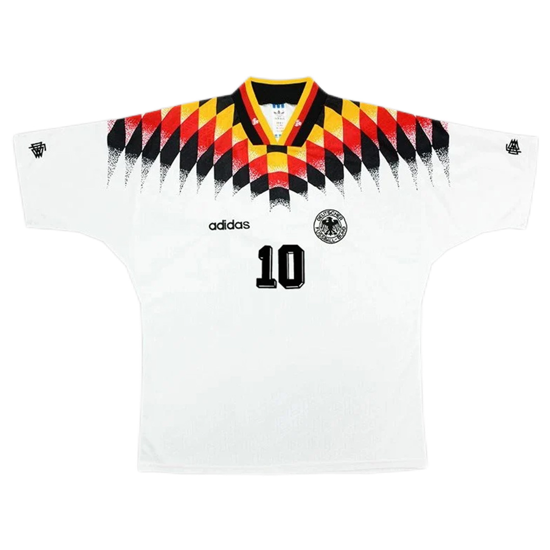 MATTHÄUS #10 Retro Germany Home Jersey 1994 (back view)