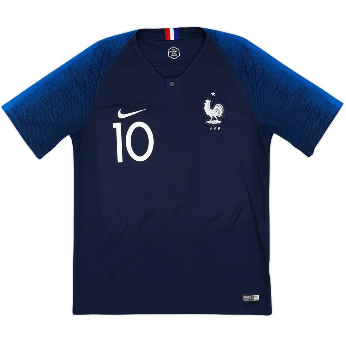 MBAPPE #10 Retro France Home Jersey World Cup 2018 (back view)