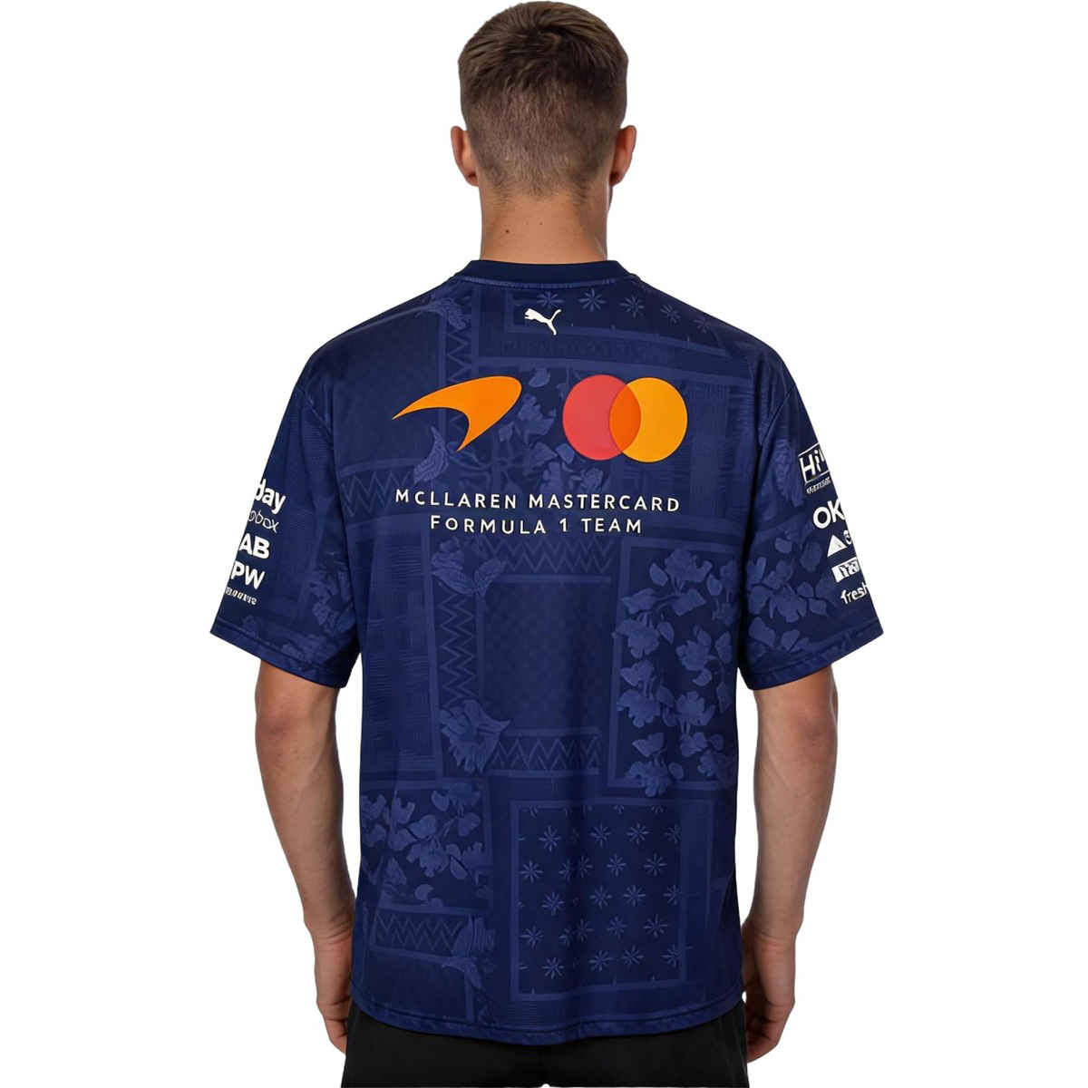 McLaren F1 Racing Team Special Edition Singapore Driver T-Shirt 2026 (back view)