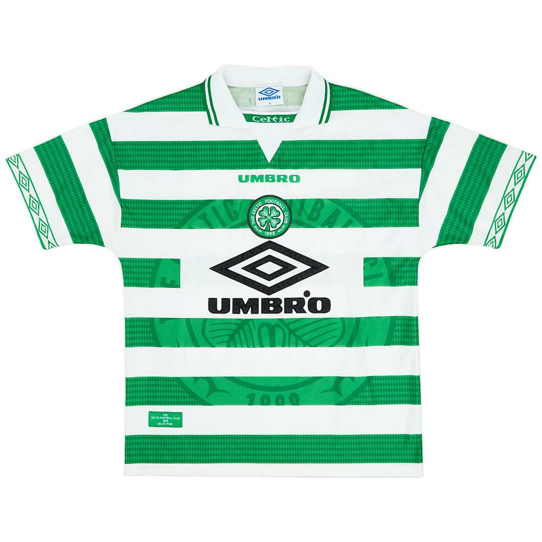 McNAMARA #4 Retro Celtic Home Jersey 1997/99 (back view)
