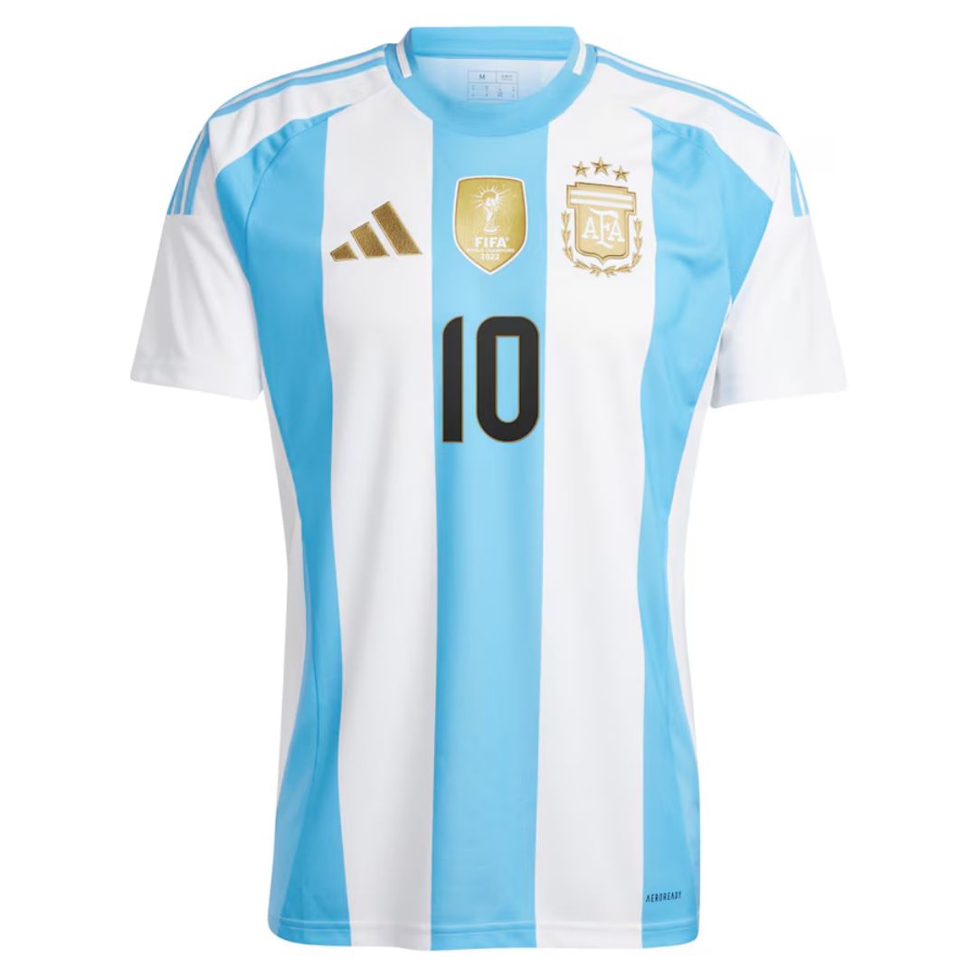 Messi #10 Argentina Home Jersey 2024 (back view)