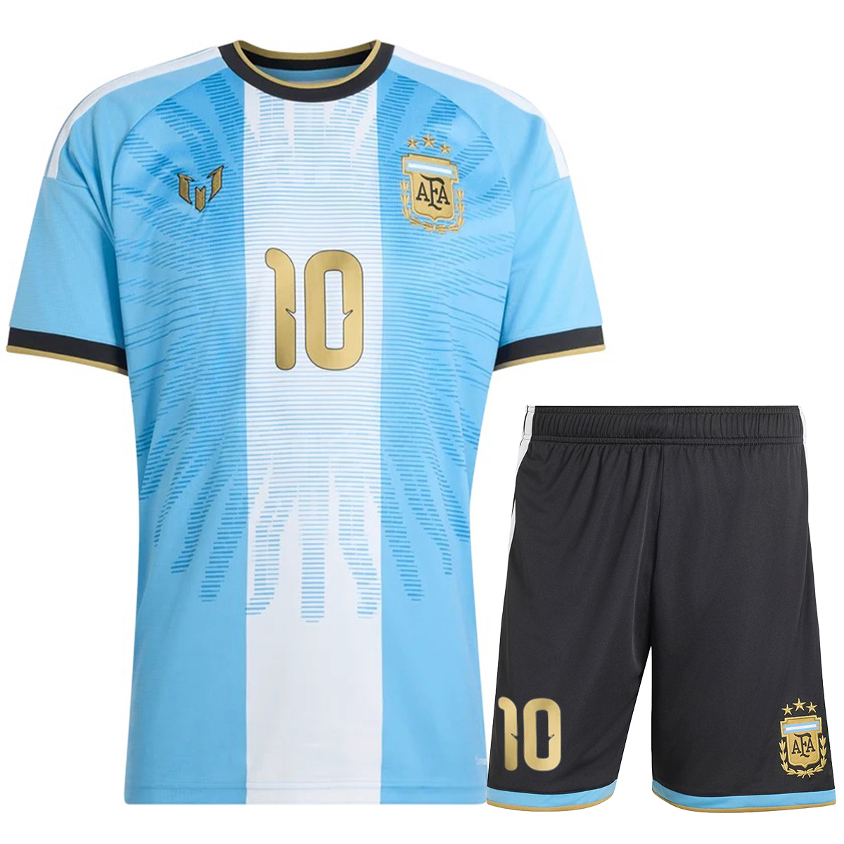 Messi #10 Argentina x Messi Farewell Anniversary Jersey Kit 2026 (back view)