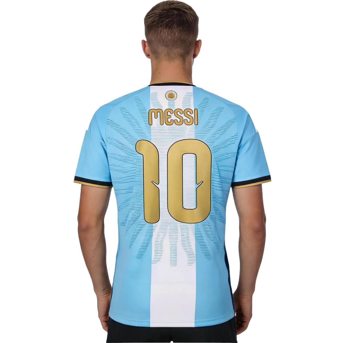 Messi #10 Argentina x Messi Farewell Anniversary Match Jersey Player Version 2026 (back view)