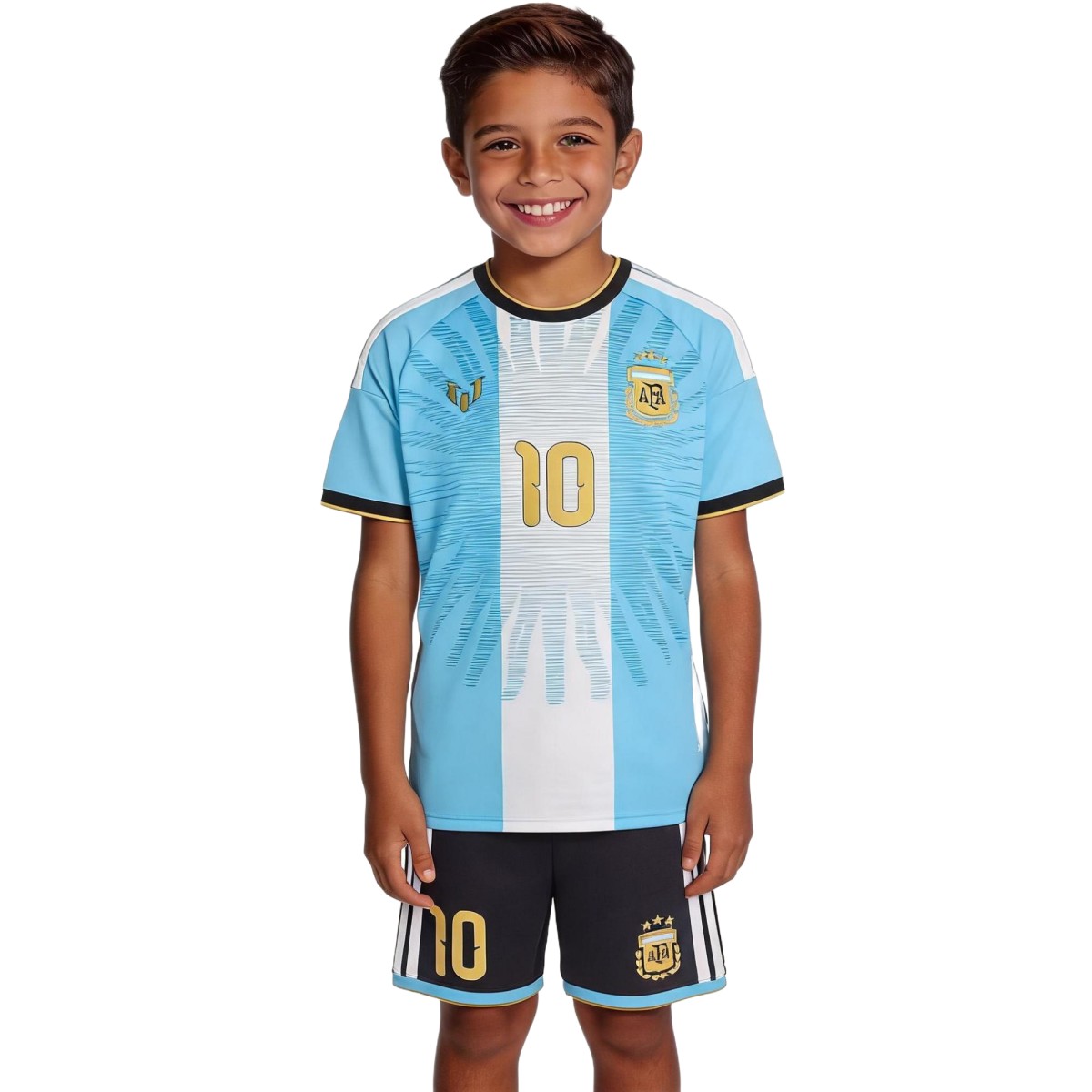 Messi #10 Kids Argentina x Messi Farewell Anniversary Jersey Kit 2026