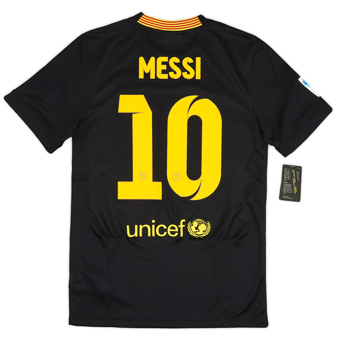 Messi #10 Retro Barcelona Third Jersey 2013/14 (back view)