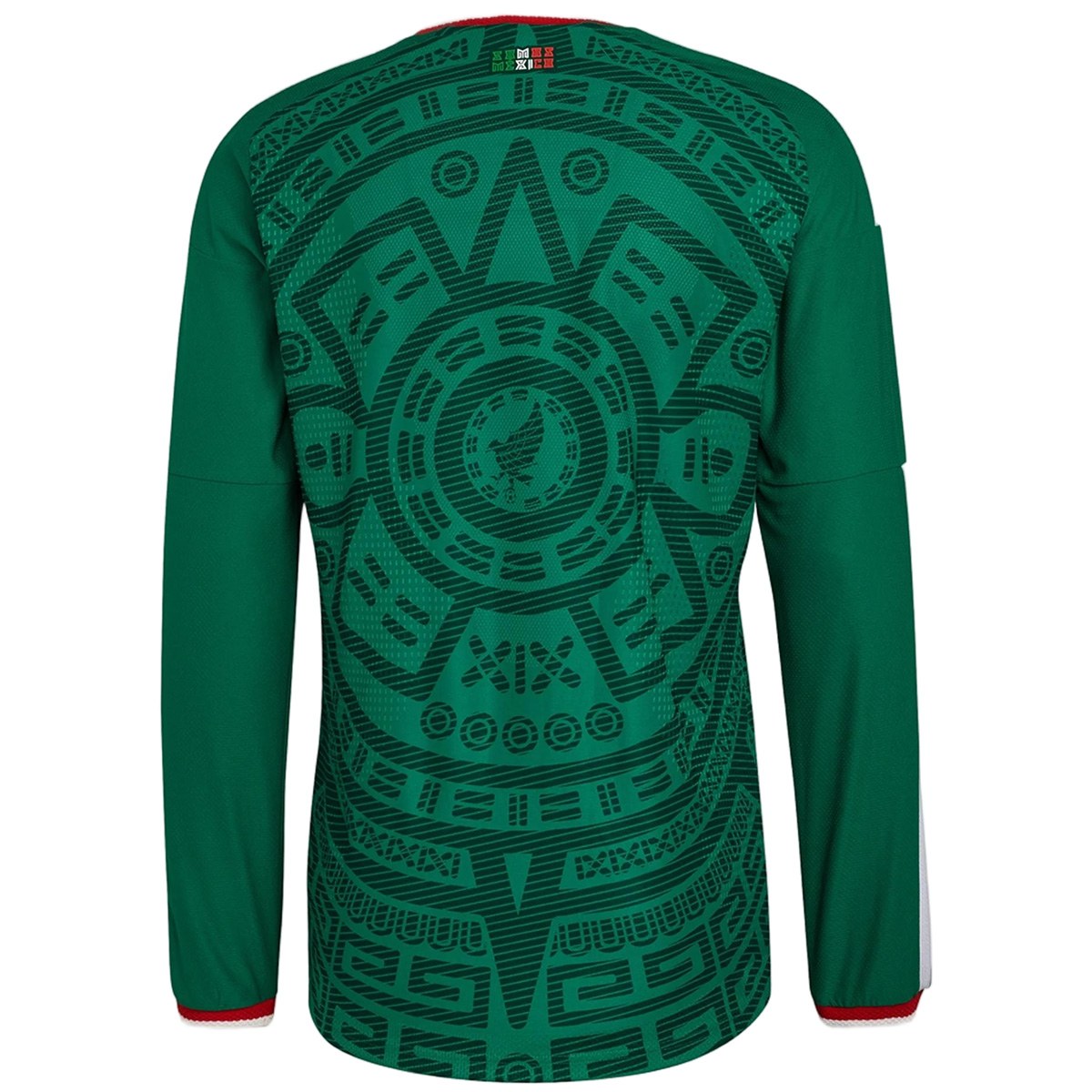 Mexico Home Match Long Sleeve Jersey Player Version World Cup 2026 (back view)