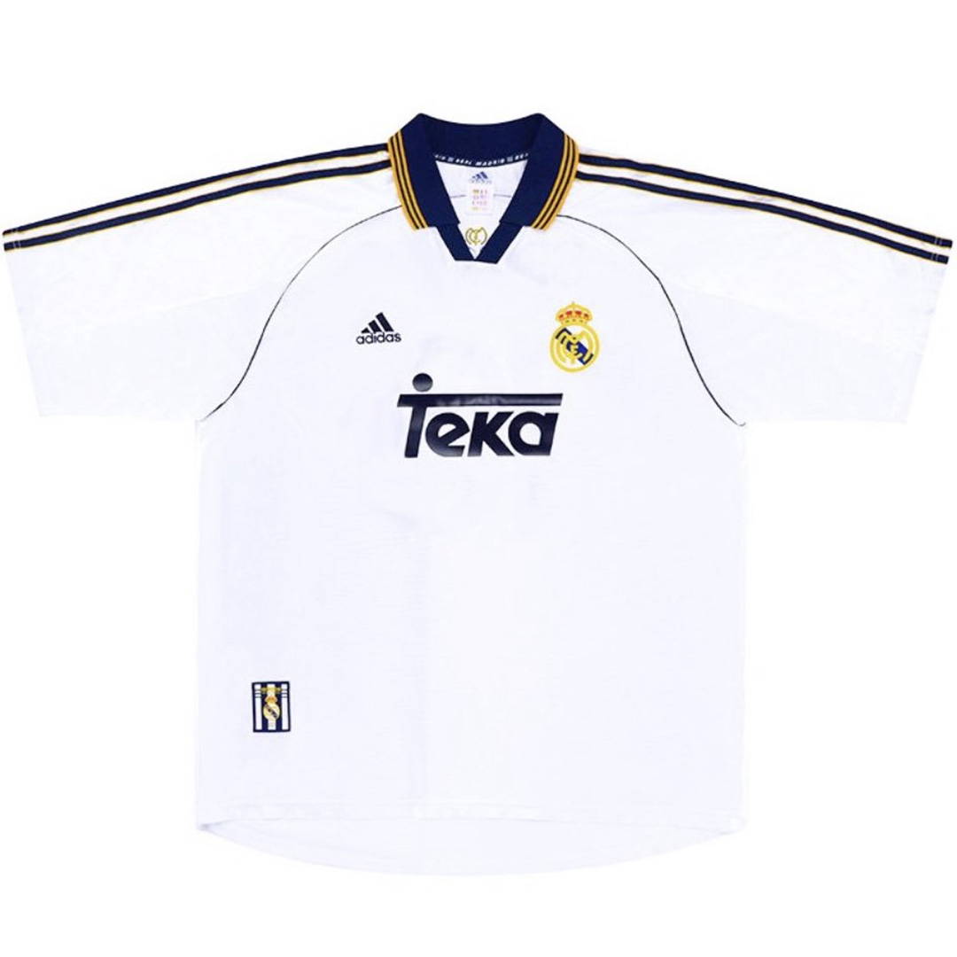 MORIENTES #9 Retro Real Madrid Home Jersey 1998/00 (back view)