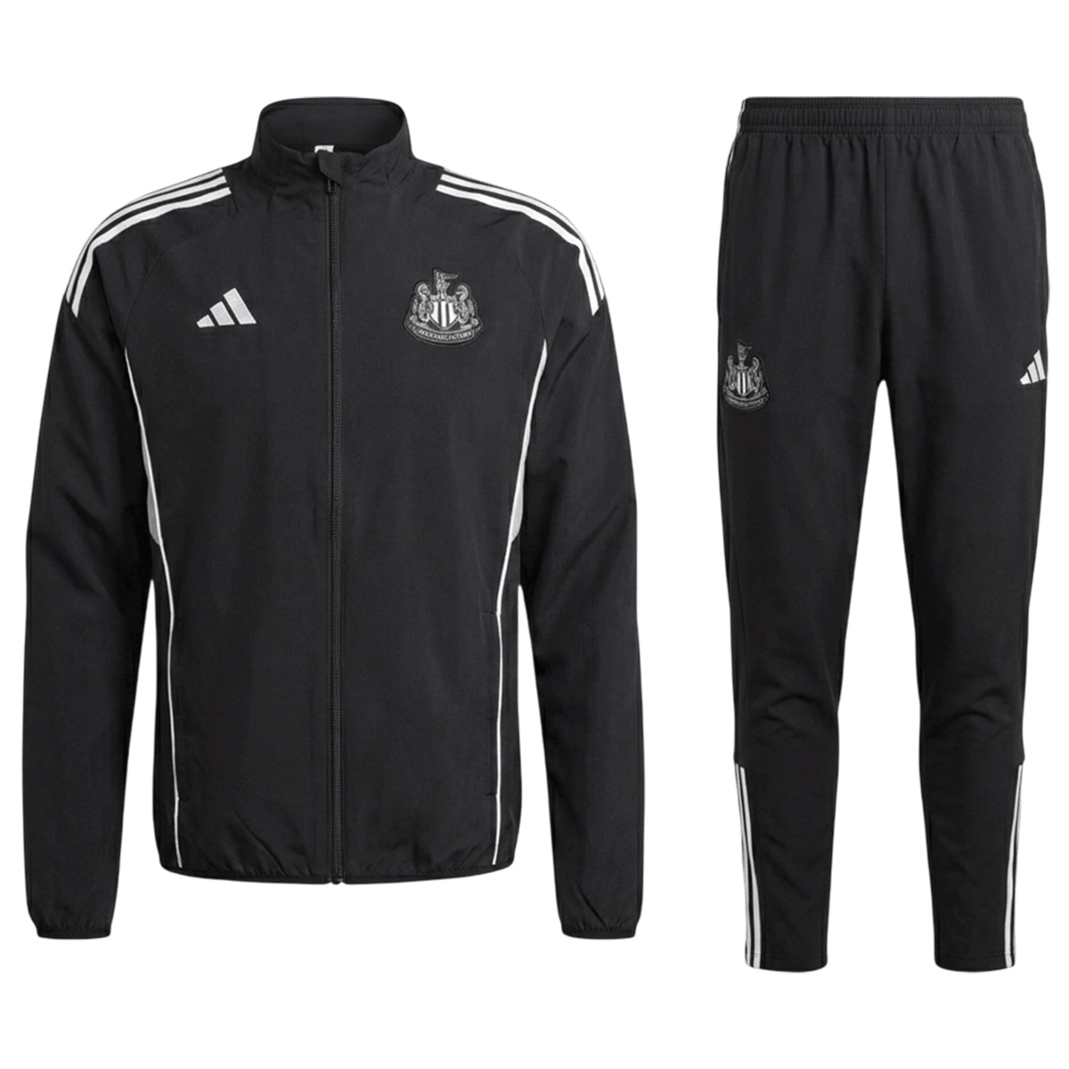 Newcastle United Windbreaker Kit(Jacket+Pants) Black 2025/26 (back view)