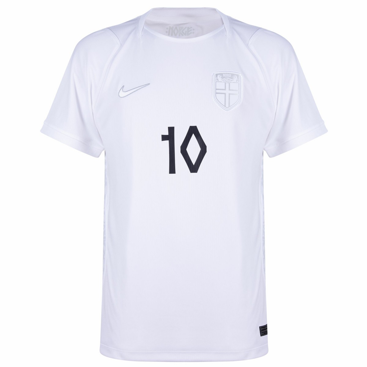 Ødegaard #10 Norway Third Whiteout Jersey World Cup 2026 (back view)