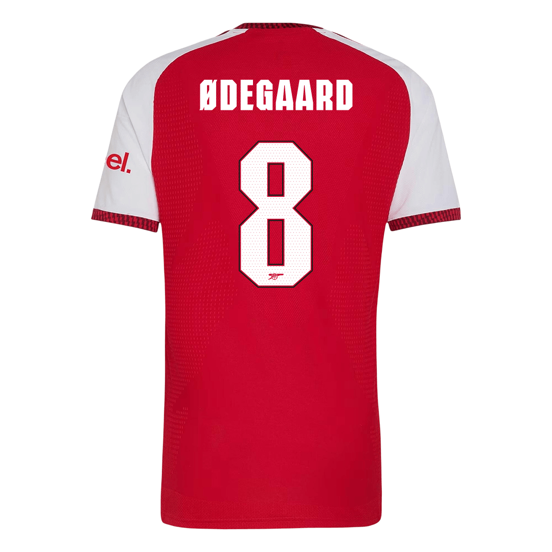 ØDEGAARD #8 Arsenal Home Match Jersey Player Version 2026/27 - UCL Font (back view)
