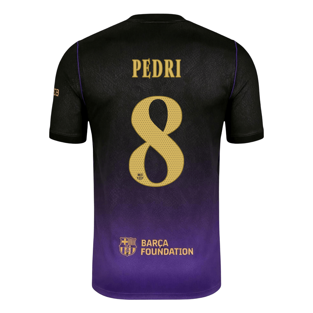 PEDRI #8 Barcelona Away Jersey 2026/27 (back view)