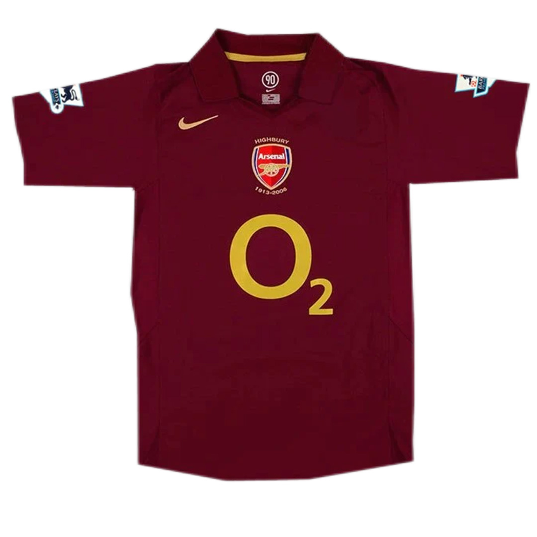 Pires #7 Retro Arsenal Home Jersey 2005/06 (back view)