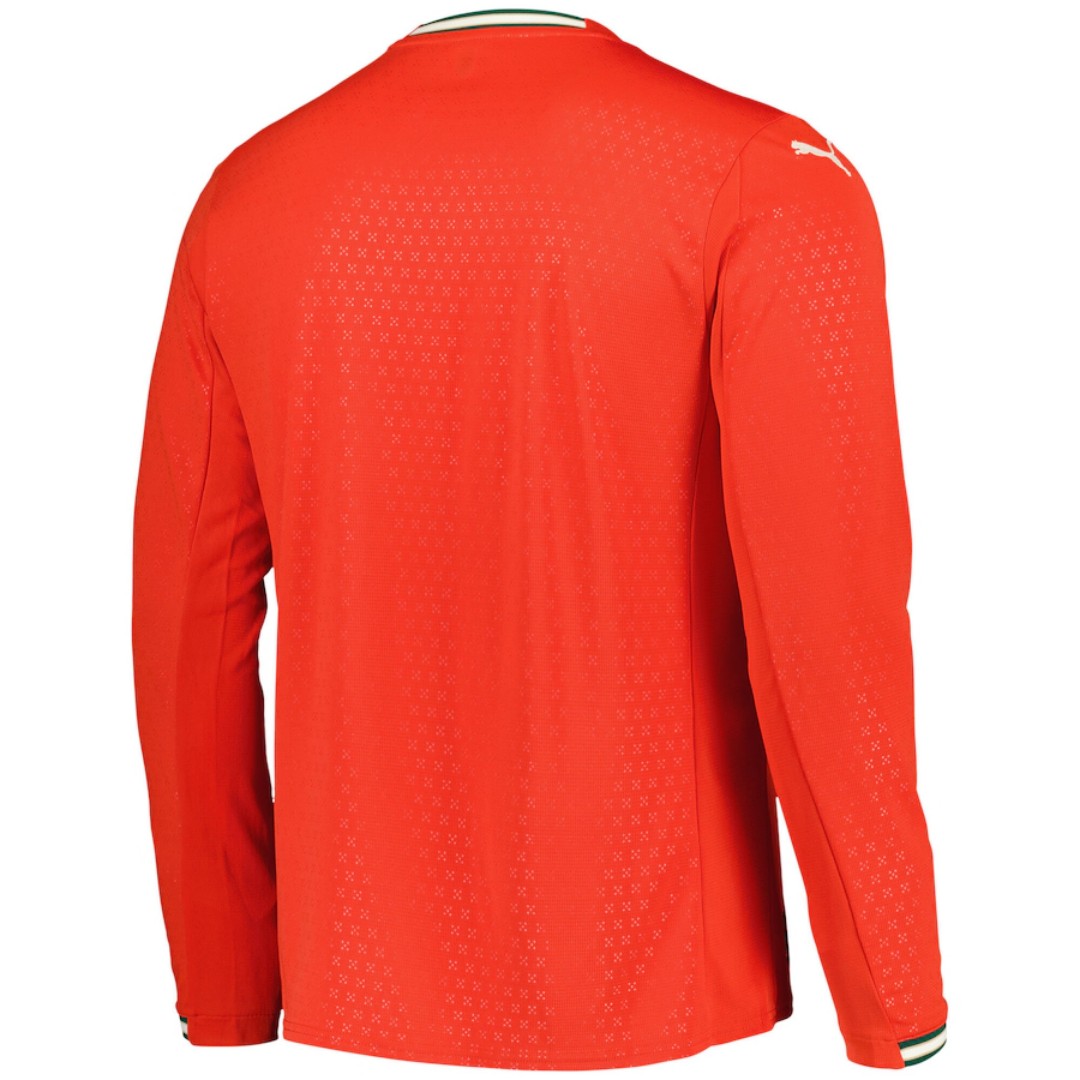 Portugal Home Long Sleeve Jersey 2025 (back view)