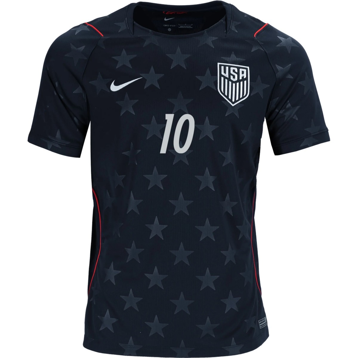 Pulisic #10 USMNT Away Jersey World Cup 2026 (back view)