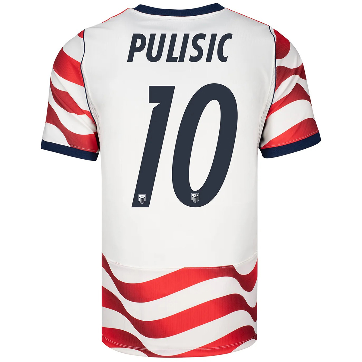 Pulisic #10 USMNT Home Jersey World Cup 2026 (back view)