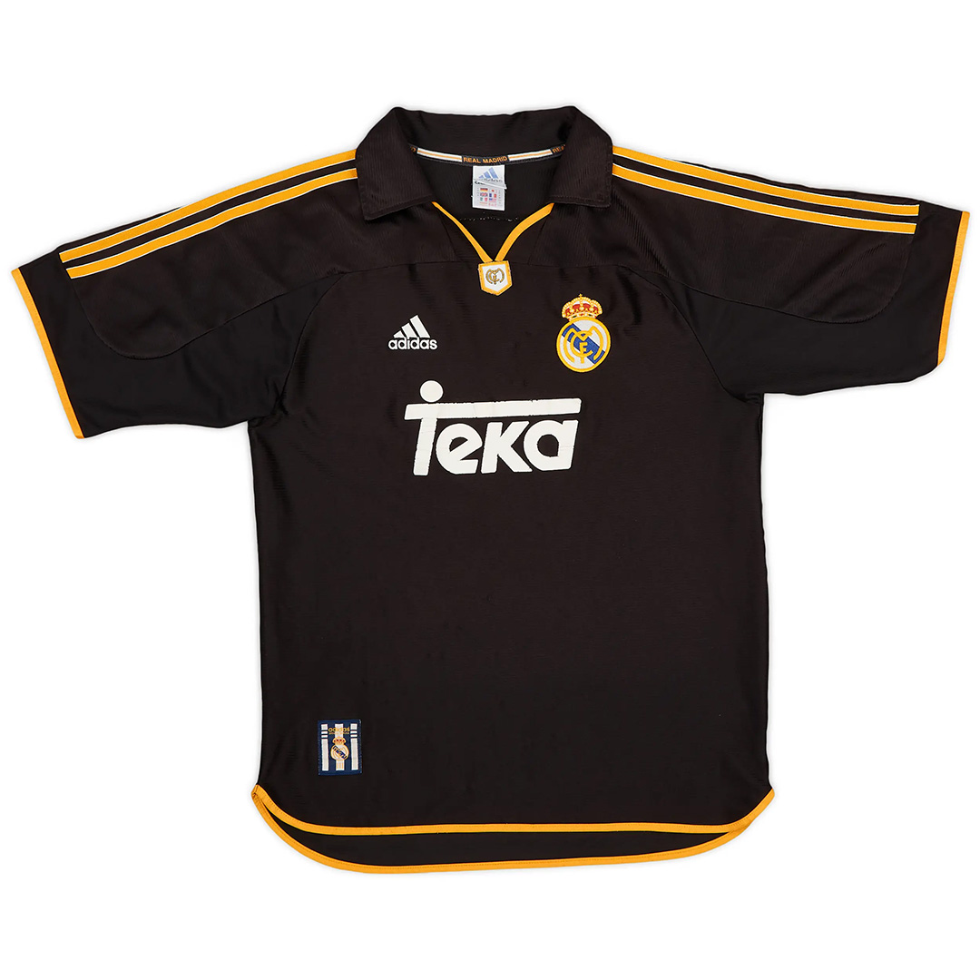 R.Carlos #3 Retro Real Madrid Away Jersey 1999/00 (back view)