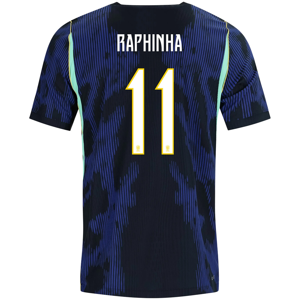 Raphinha #11 Brazil Away Match Jersey Player Version World Cup 2026 (back view)