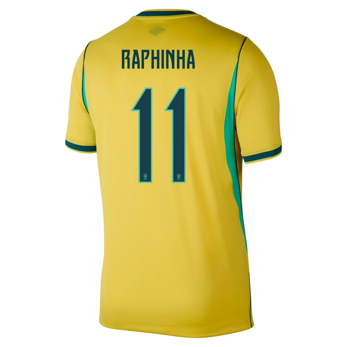 RAPHINHA #11 Brazil Home Jersey World Cup 2026 (back view)