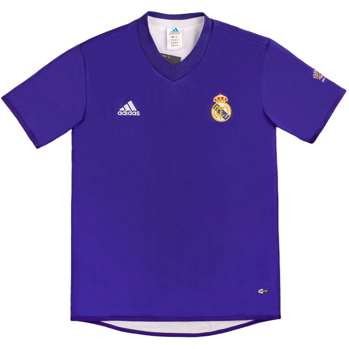 RAUL #7 Retro Real Madrid Centenary Third Jersey 2002/03 (back view)
