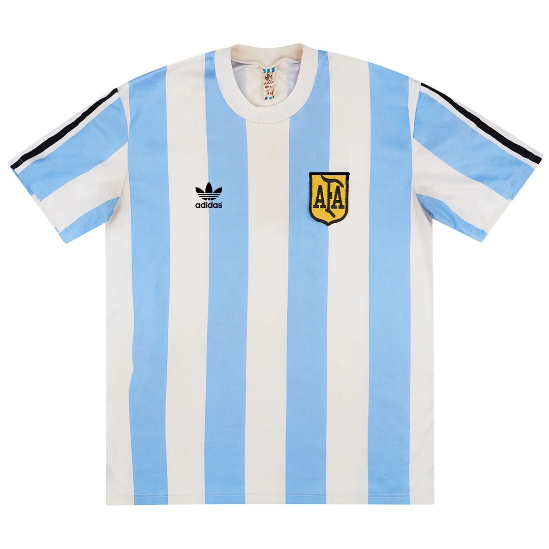 Retro Argentina Home Jersey World Cup 1978 (back view)