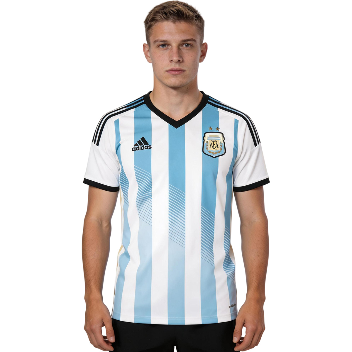 Retro Argentina Home Match Jersey World Cup 2014