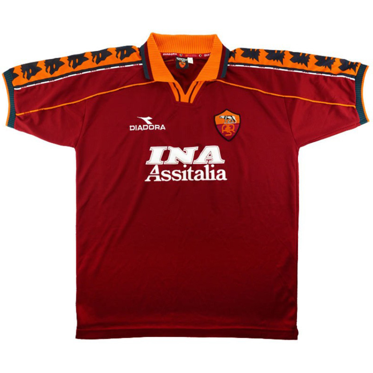 Retro AS Roma Home Jersey 1998/99 (back view)