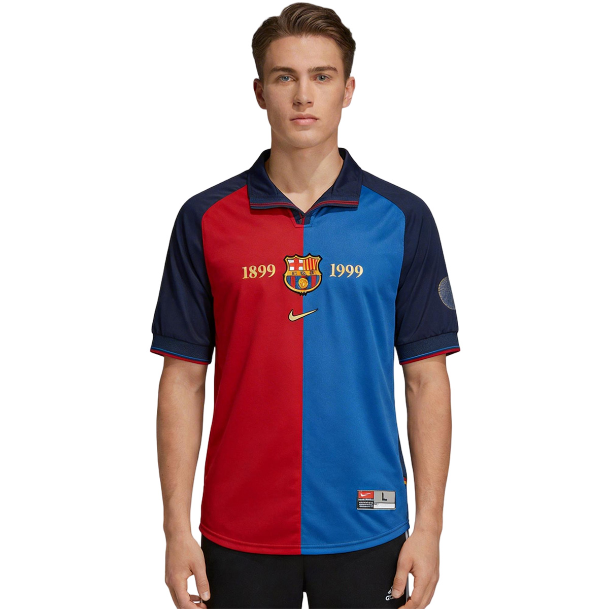 Retro Barcelona 100-Yeas Anniversary Home Jersey 1999/00 (back view)