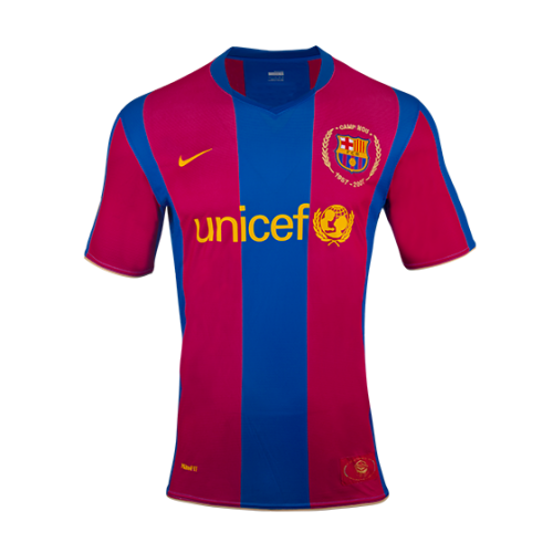 Retro Barcelona Home 50-Years Anniversary Jersey 2007/08 (back view)