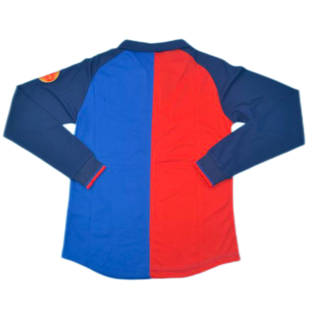 Retro Barcelona Home Long Sleeve Jersey 1999/00 (back view)