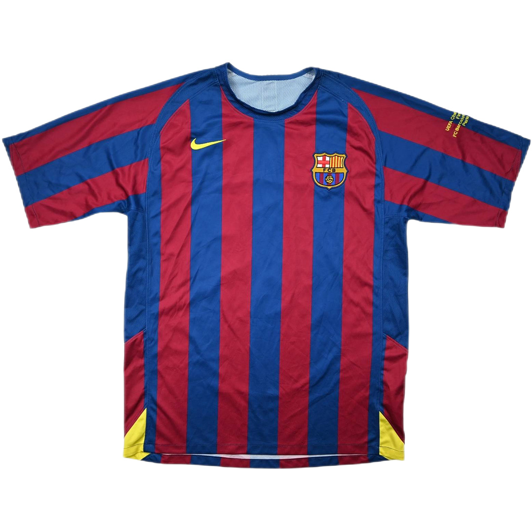 Retro Barcelona UCL Final Home Jersey 2005/06 (back view)