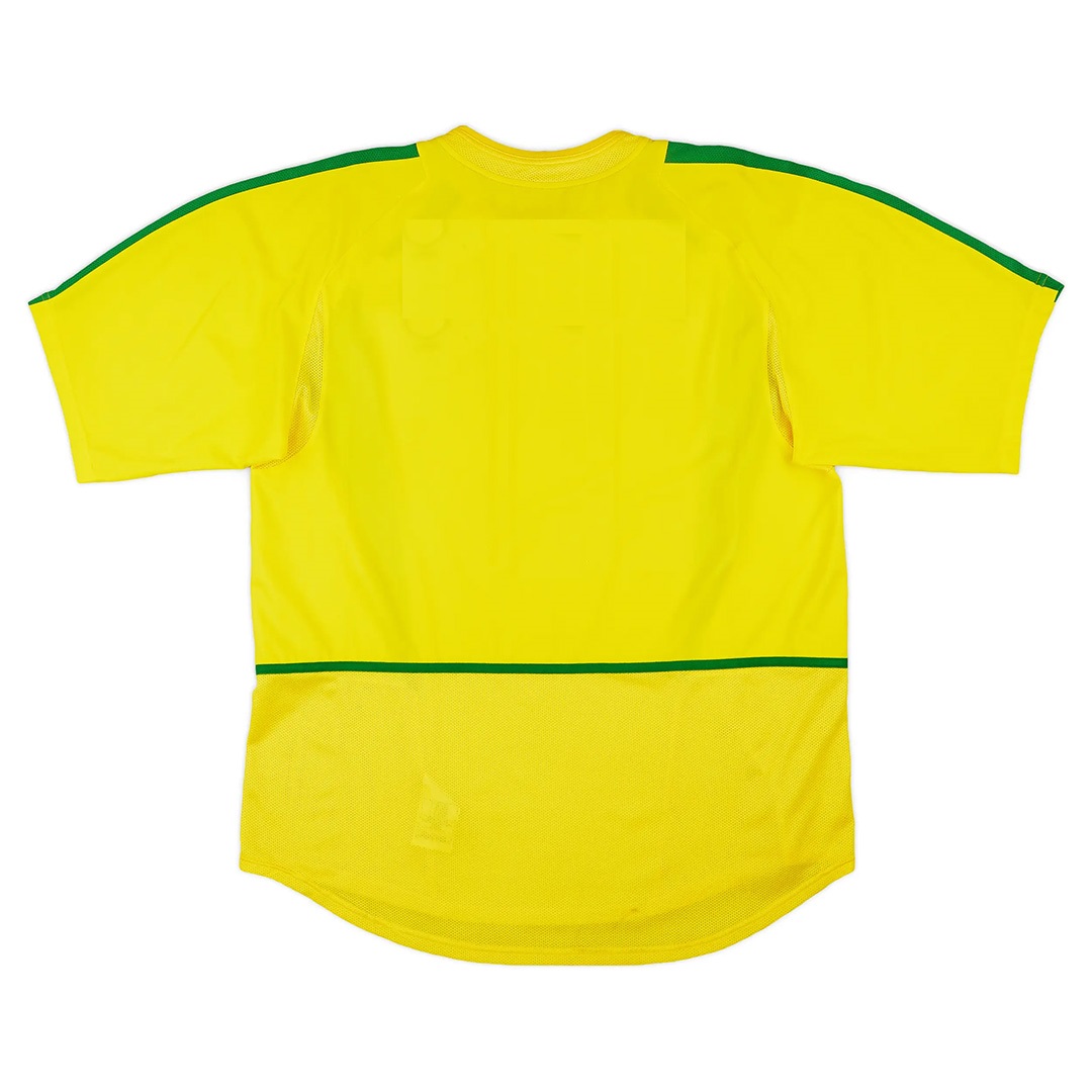 Retro Brazil Home Jersey World Cup 2002 (back view)