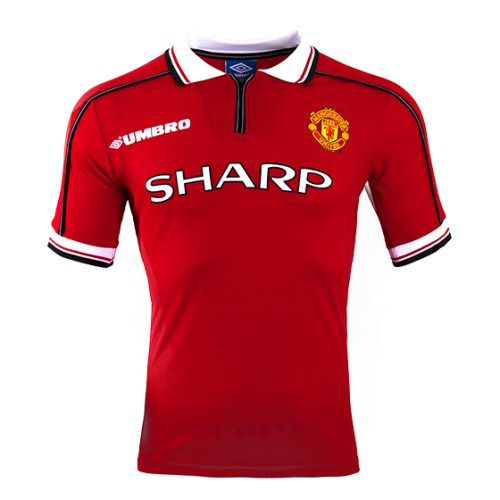 Retro Manchester United Home Jersey 1999/00 (back view)